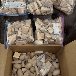 Assorted Wooden Craft Blocks